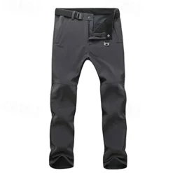 men's soft shell fleece climbing trousers water-repellent and windproof quick dry outdoor sports trousers