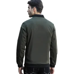 Men's Softshell Flight Bomber Jacket Military Tactical Jacket Slim Fit Casual Outdoor Sun Protection Quick Dry Lightweight Windbreaker Jacket Trench Coat Outerwear Top Full Zipper Hunting Fishing