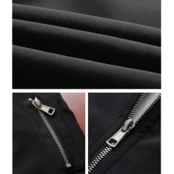 Men's Softshell Flight Bomber Jacket Military Tactical Jacket Slim Fit Casual Outdoor Sun Protection Quick Dry Lightweight Windbreaker Jacket Trench Coat Outerwear Top Full Zipper Hunting Fishing