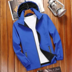 Men's Softshell Jacket Hiking Jacket Outdoor Windproof Quick Dry Lightweight Jacket Windbreaker Jacket Traveling Black White Red Navy Blue Royal Blue