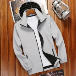 Men's Softshell Jacket Hiking Jacket Outdoor Windproof Quick Dry Lightweight Jacket Windbreaker Jacket Traveling Black White Red Navy Blue Royal Blue