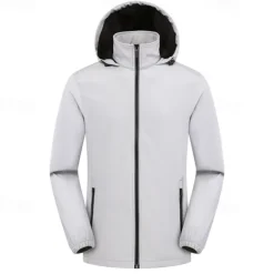 Men's Softshell Jacket Hiking Jacket Outdoor Windproof Quick Dry Lightweight Jacket Windbreaker Jacket Traveling Black White Red Navy Blue Royal Blue