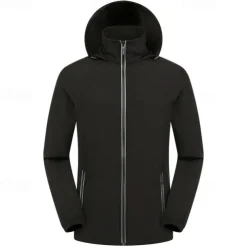 Men's Softshell Jacket Hiking Jacket Outdoor Windproof Quick Dry Lightweight Jacket Windbreaker Jacket Traveling Black White Red Navy Blue Royal Blue