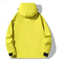 Men's Softshell Jacket Hiking Jacket Outdoor Windproof Windbreaker Jacket Traveling Black White Army Green Purple Green