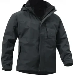 Men's Softshell Jacket Hiking Jacket Outdoor Windproof Water Resistant Windbreaker Jacket Traveling Dark Grey Black White Blue Light Grey