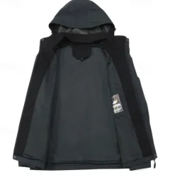 Men's Softshell Jacket Hiking Jacket Outdoor Windproof Water Resistant Windbreaker Jacket Traveling Dark Grey Black White Blue Light Grey