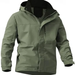 Men's Softshell Jacket Hiking Jacket Outdoor Windproof Water Resistant Windbreaker Jacket Traveling Dark Grey Black White Blue Light Grey