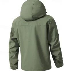 Men's Softshell Jacket Hiking Jacket Outdoor Windproof Water Resistant Windbreaker Jacket Traveling Dark Grey Black White Blue Light Grey