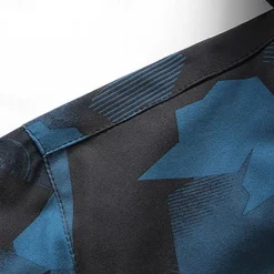 Men's Softshell Jacket Hiking Jacket Outdoor Camouflage Sun Protection Windproof Quick Dry Jacket Hoodie Full Zip Traveling Black Blue Grey