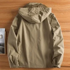 Men's Softshell Jacket Hiking Jacket Outdoor Color Block Windproof Water Resistant Hoodie Windbreaker Jacket Camping / Hiking / Caving Traveling Black Army Green Blue Khaki