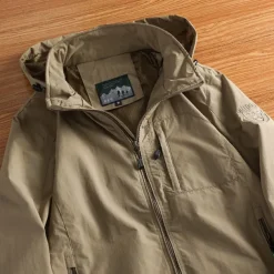 Men's Softshell Jacket Hiking Jacket Outdoor Color Block Windproof Water Resistant Hoodie Windbreaker Jacket Camping / Hiking / Caving Traveling Black Army Green Blue Khaki