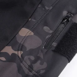 Men's Softshell Jacket Hiking Jacket Outdoor Color Block Windproof Water Resistant Windbreaker Jacket Traveling Black Camouflage Green