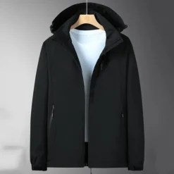 Men's Softshell Jacket Hiking Jacket Outdoor Windproof Water Resistant Lightweight Jacket Windbreaker Jacket Traveling Black White Navy Blue Blue