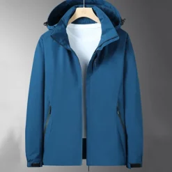 Men's Softshell Jacket Hiking Jacket Outdoor Windproof Water Resistant Lightweight Jacket Windbreaker Jacket Traveling Black White Navy Blue Blue