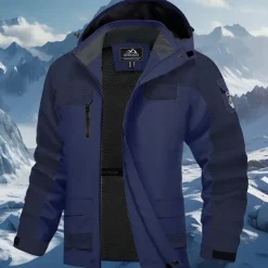 Men's Softshell Jacket Hiking Jacket Outdoor Waterproof Windproof Hiking Outfits Hiking Clothes Spring Autumn / Fall Windbreaker Hunting Ski / Snowboard Climbing Patchwork Dark Grey Black White