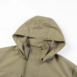 Men's Softshell Jacket Hiking Jacket Outdoor Windproof Water Resistant Windbreaker Jacket Traveling Khaki Dark Blue Grey