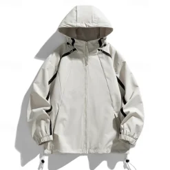 Men's Softshell Jacket Hiking Jacket Outdoor Windproof Windbreaker Jacket Traveling Black Pink Purple Green Khaki