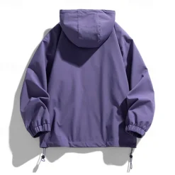 Men's Softshell Jacket Hiking Jacket Outdoor Windproof Windbreaker Jacket Traveling Black Pink Purple Green Khaki