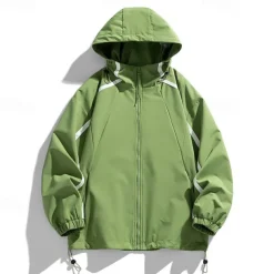 Men's Softshell Jacket Hiking Jacket Outdoor Windproof Windbreaker Jacket Traveling Black Pink Purple Green Khaki