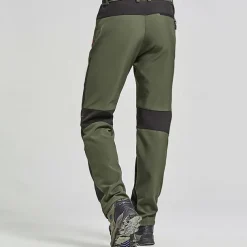 Men's Softshell Pants Patchwork Winter Outdoor Standard Fit Waterproof Windproof Fleece Lining Breathable Pants / Trousers Black Army Green Fishing Climbing Camping / Hiking / Caving S M L XL XXL
