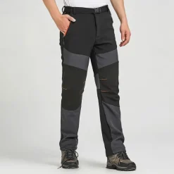 Men's Softshell Pants Patchwork Winter Outdoor Standard Fit Waterproof Windproof Fleece Lining Breathable Pants / Trousers Black Army Green Fishing Climbing Camping / Hiking / Caving S M L XL XXL