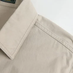 Men's Solid Color Work Shirt Western Shirt Cargo Shirt Long Sleeve Casual Tactical Sports Outdoor WorkWear Spring Fall Turndown Front Two Pockets Button Up Shirts Army Green Khaki