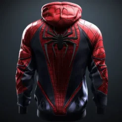 Men's Spider Hoodies Sweatshirt Fashion Cool Long Sleeve Crew Neck Party Holiday Streetwear Red Drawstring Fall Winter Designer