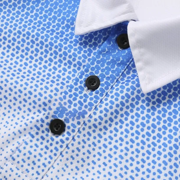 Men's Sport Polo Golf Shirt Casual Holiday Lapel Short Sleeve Fashion Basic Gradient Button Summer Regular Fit Wine Black White Navy Blue Orange Gray Sport Polo