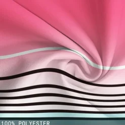 Men's Stripe Geometric Pattern Gradient Color Swim Shorts Board Shorts Swimming Trunks Mid Waist Hawaiian Casual Holiday Beach Drawstring with Mesh lining Elastic Waist Designer Clothing Apparel