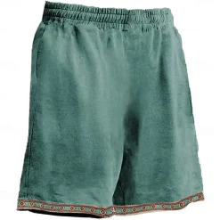 Men's Sun Kokopelli Board Shorts Swim Shorts Swim Trunks Mid Waist Hawaiian Ethnic Style Casual Holiday Beach Drawstring with Mesh lining Elastic Waist Designer Clothing Apparel