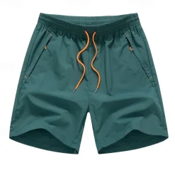 Men's Sweat Shorts Shorts Sport Daily Quick Dry Comfortable Pocket Drawstring Elastic Waist Plain Short Gymnatics Casual Activewear Black Navy Blue Micro-elastic