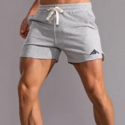 Men's Sweat Shorts Shorts Summer Shorts Embroidered Drawstring Elastic Waist Solid Color Comfort Breathable Short Outdoor Daily Fashion Casual / Sporty White Pink Micro-elastic