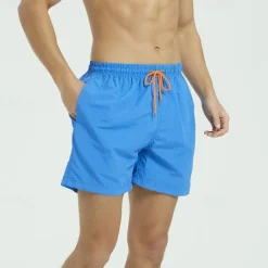 Men's Sweat Shorts Shorts Sport Daily Quick Dry Comfortable Pocket Drawstring Elastic Waist Plain Short Gymnatics Casual Activewear Black White Micro-elastic