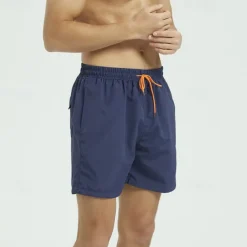 Men's Sweat Shorts Shorts Sport Daily Quick Dry Comfortable Pocket Drawstring Elastic Waist Plain Short Gymnatics Casual Activewear Black White Micro-elastic