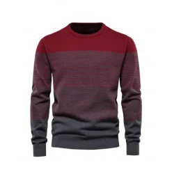 Men's Sweater Red Orange Beige Long Sleeve Top Golf Attire Clothes Outfits Wear Apparel