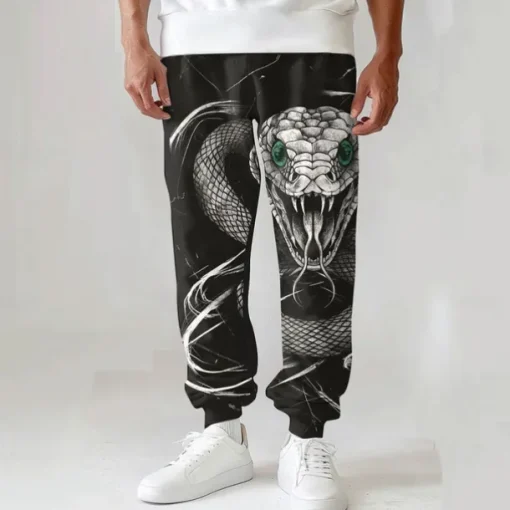 Men's Sweatpants Joggers 3D Print Skull Halloween Costumes Full Length Party Daily Casual Black Micro-elastic