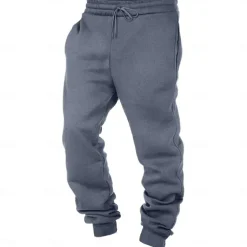 Men's Sweatpants Joggers Trousers Pocket Drawstring Elastic Waist Plain Comfort Soft Full Length Sports Outdoor Daily Fashion Casual Black White Micro-elastic