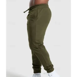 Men's Sweatpants Joggers Trousers Pocket Drawstring Elastic Waist Plain Comfort Sports Outdoor Daily Fashion Casual Black White Micro-elastic