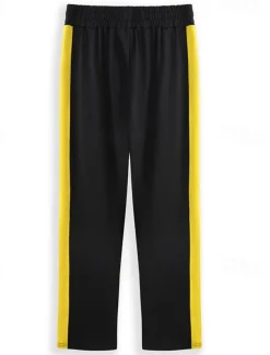 Men's Sweatpants Joggers Tapered pants Trousers Drawstring Elastic Waist Zipper Pocket Color Block Comfort Casual Daily Holiday Sports Stylish Black-White White & Blue Micro-elastic
