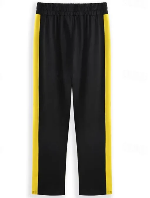 Men's Sweatpants Joggers Tapered pants Trousers Drawstring Elastic Waist Zipper Pocket Color Block Comfort Casual Daily Holiday Sports Stylish Black-White White & Blue Micro-elastic