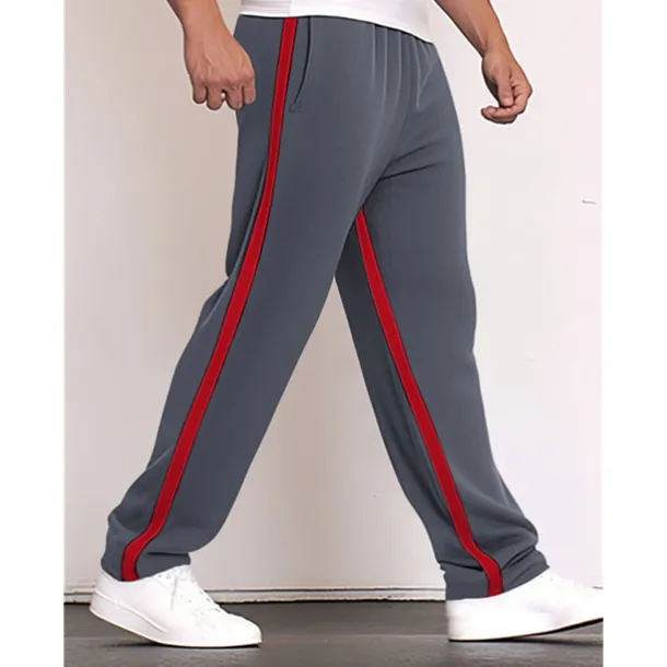 Men's Sweatpants Joggers Trousers Straight Leg Sweatpants Drawstring Elastic Waist Straight Leg Color Block Patchwork Comfort Breathable Casual Daily Holiday Sports Fashion Black Yellow