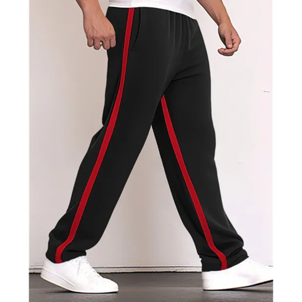 Men's Sweatpants Joggers Trousers Straight Leg Sweatpants Drawstring Elastic Waist Straight Leg Color Block Patchwork Comfort Breathable Casual Daily Holiday Sports Fashion Black Yellow