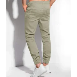 Men's Sweatpants Joggers Trousers Pocket Drawstring Elastic Waist Plain Comfort Sports Outdoor Daily Fashion Casual Black Light Green Micro-elastic