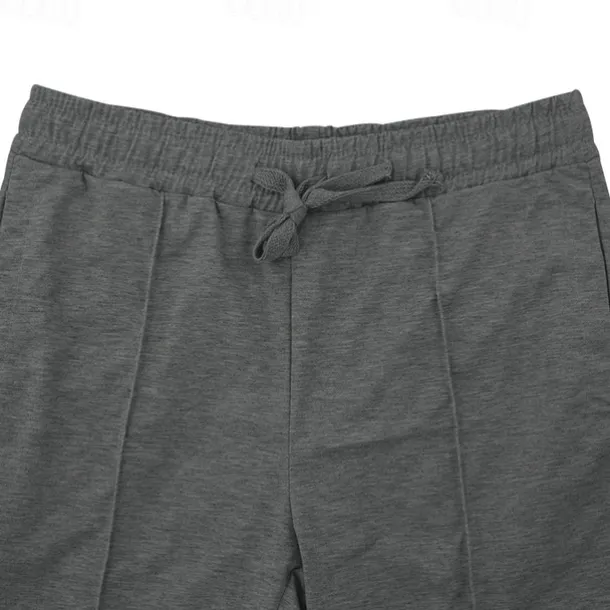 Men's Sweatpants Joggers Trousers Casual Pants Drawstring Elastic Waist Pleats Plain Comfort Soft Full Length Outdoor Daily Gym Sports Fashion Black Navy Blue