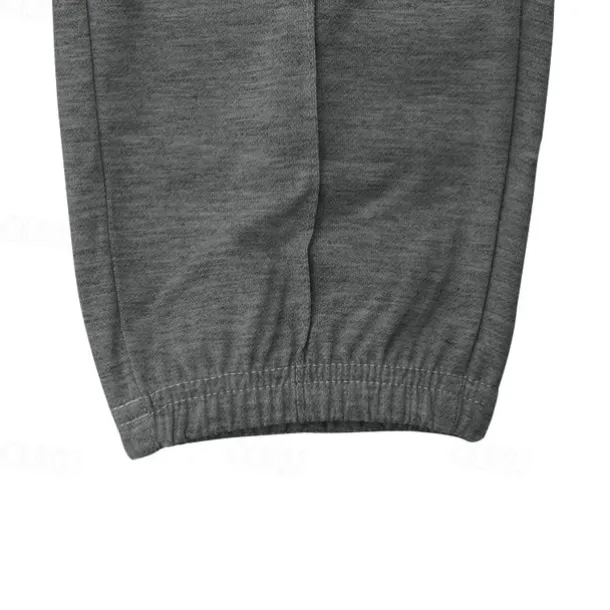 Men's Sweatpants Joggers Trousers Casual Pants Drawstring Elastic Waist Pleats Plain Comfort Soft Full Length Outdoor Daily Gym Sports Fashion Black Navy Blue