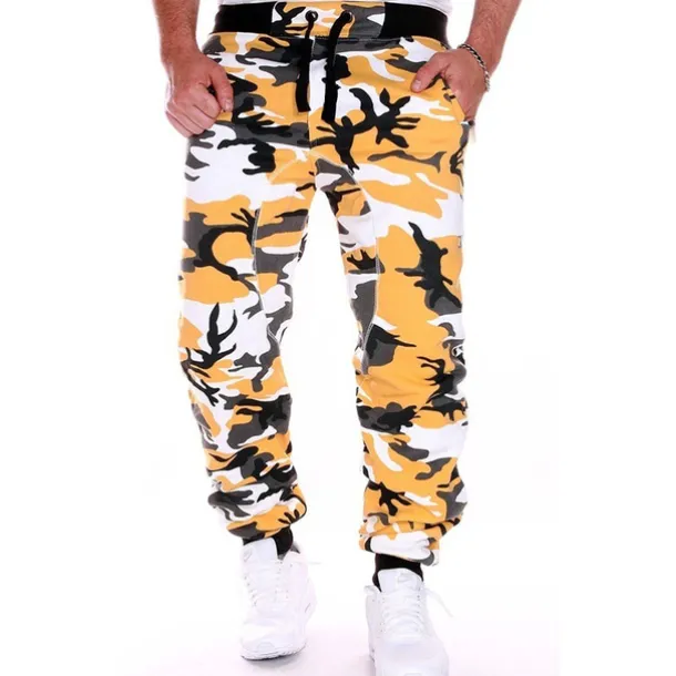 Men's Sweatpants Joggers Trousers Pants Trousers Drawstring Elastic Waistband Camouflage Breathable Soft Sports & Outdoor Daily Cotton Casual / Sporty Yellow camouflage Green camouflage