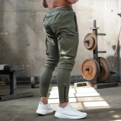 Men's Sweatpants Running Pants Track Pants Pocket Drawstring Elastic Waistband Pants / Trousers Outdoor Sports & Outdoor Athletic Fall Soft Marathon Running Workout Tailored Fit Sportswear Activewear