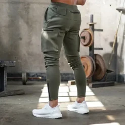 Men's Sweatpants Running Pants Track Pants Pocket Drawstring Elastic Waistband Pants / Trousers Outdoor Sports & Outdoor Athletic Fall Soft Marathon Running Workout Tailored Fit Sportswear Activewear