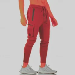 Men's Sweatpants Running Pants Track Pants Pocket Drawstring Elastic Waistband Pants / Trousers Outdoor Sports & Outdoor Athletic Fall Soft Marathon Running Workout Tailored Fit Sportswear Activewear