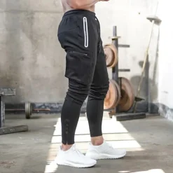 Men's Sweatpants Running Pants Track Pants Pocket Drawstring Elastic Waistband Pants / Trousers Outdoor Sports & Outdoor Athletic Fall Soft Marathon Running Workout Tailored Fit Sportswear Activewear